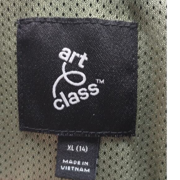 Art Class NWT Kids' Size XL Green Collared Zip-Up Jacket with Pockets *FLAW* - Picture 6 of 9